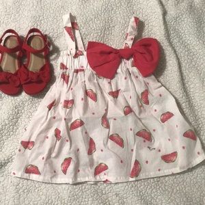 Watermelon toddler top NWOT